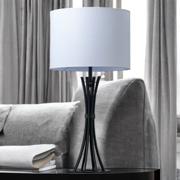 (image for) Black table lamp with shade